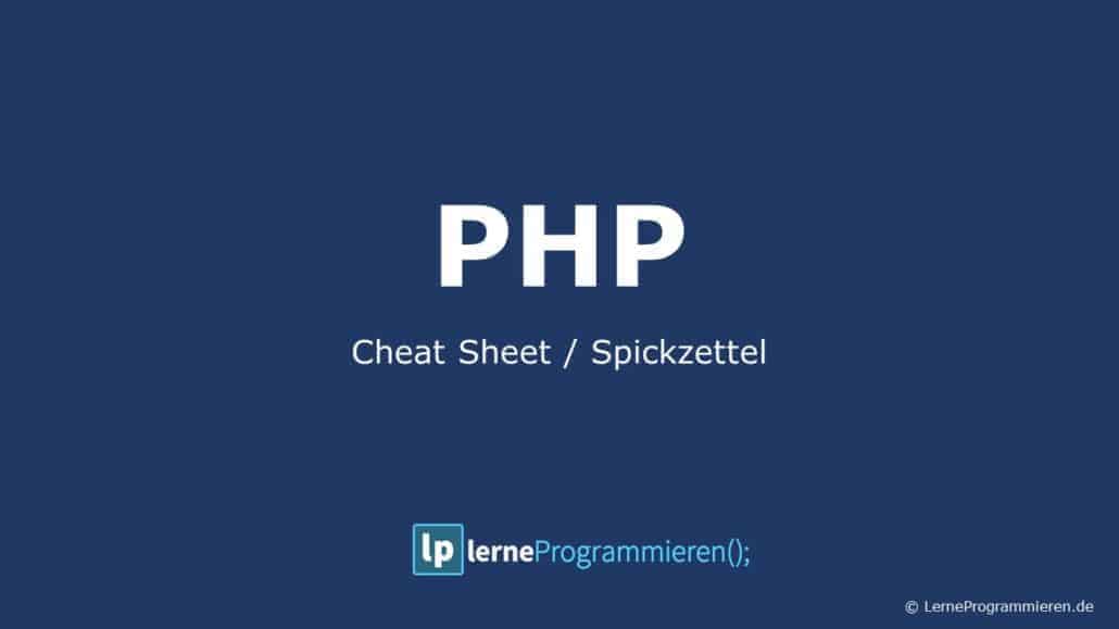 PHP Cheatsheet