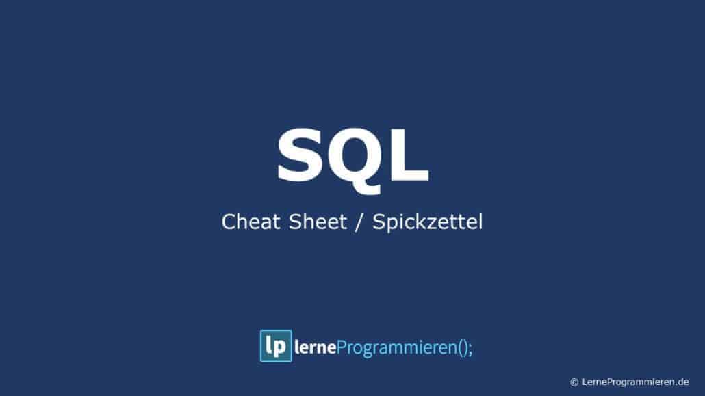 SQL Cheatsheet